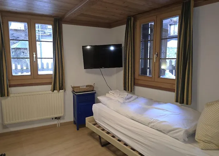 Appartement Heimatkunst 02, Klassisches Walliser Chalet, Teilrenoviert, Zentral